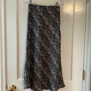 Urban Outfitters Slip skirt in snake print XS